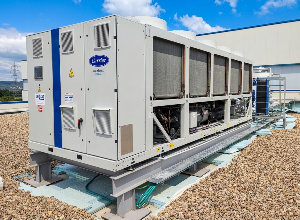 Sistema de refrigeración industrial de alta eficiencia para máquinas de inyección de plástico