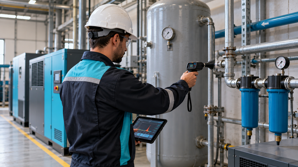 Auditoría de aire comprimido: cómo detectar dónde pierde energía tu instalación